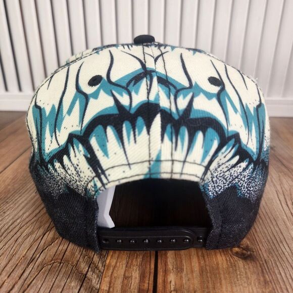 Stephen Kings IT Pennywise Big Face Snapback Hat Cap Black Green Movie Horror - Picture 5 of 10